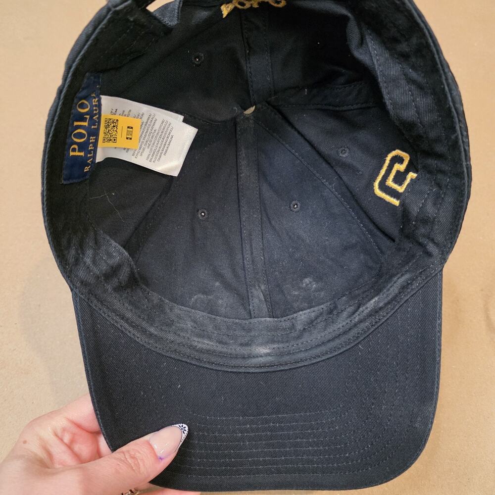 Polo Ralph Lauren Men's Lunar New Year Twill Ball Cap Gold Triple Pony Black Hat - Picture 7 of 12